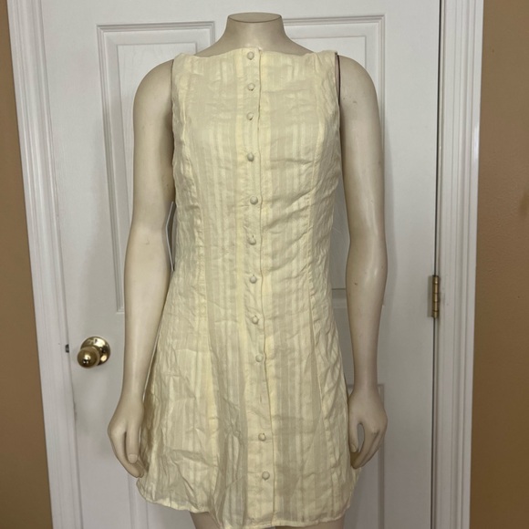 Mimsie Embroidered Mini Dress Lemon - Picture 10 of 13